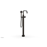 Phylrich - Floor Mount Tub Filler Cross Hdl, Flat Spout - Oil Rubbed Bronze