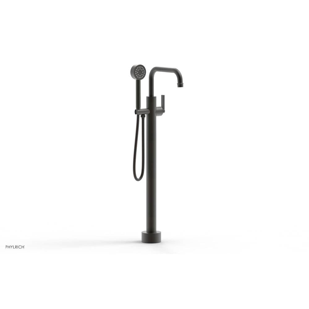 Phylrich - Floor Mounted Tub Filler Lever Hdl W/Handshwr-Tall - Antique Bronze
