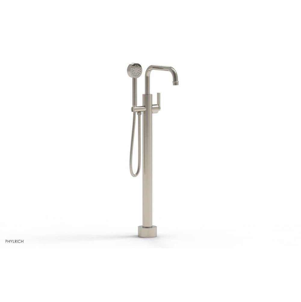 Phylrich - Floor Mounted Tub Filler Lever Hdl W/Handshwr-Tall - Polished Nickel