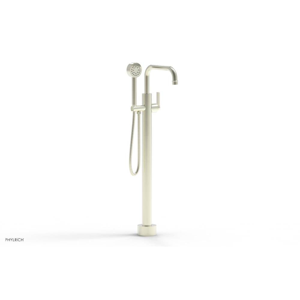 Phylrich - Floor Mounted Tub Filler Lever Hdl W/Handshwr-Tall - Satin Nickel