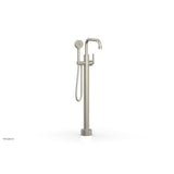 Phylrich - Floor Mount Tub Filler Lever Hdl, Flat Spout - Burnished Nickel