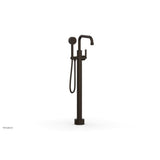 Phylrich - Floor Mount Tub Filler Lever Hdl, Flat Spout - Antique Bronze