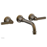Phylrich - HEX MODERN Wall Tub Set - Lever Handles 501-59 - Old English Brass