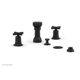 Phylrich - 4 Hole Bidet, Cross Hdl - Matte Black