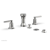 Phylrich - 4 Hole Bidet, Lever Hdl - Satin chrome