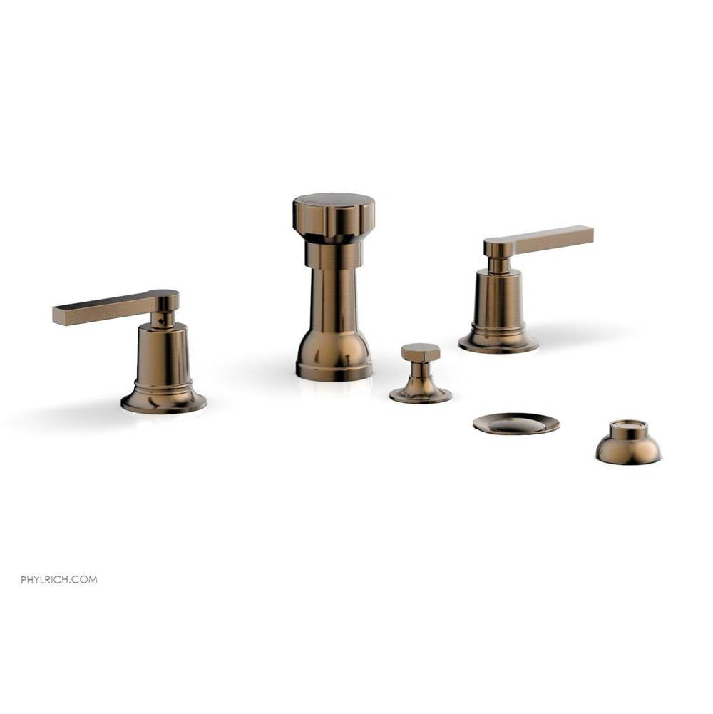 Phylrich - 4 Hole Bidet, Lever Hdl - Old English Brass