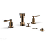 Phylrich - 4 Hole Bidet, Lever Hdl - Old English Brass