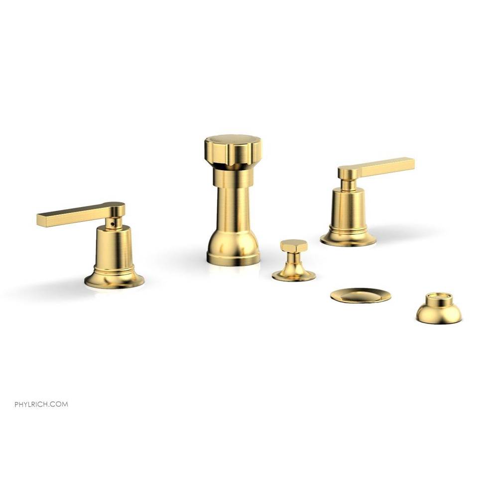 Phylrich - 4 Hole Bidet, Lever Hdl - Satin Gold