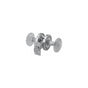 Phylrich - Cut Crys''L Door Knob & Rose - Satin White