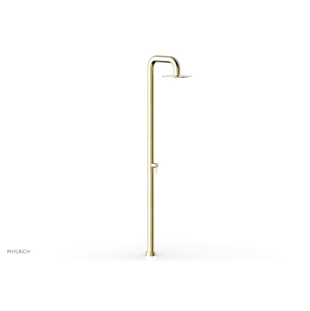 Phylrich - Outdoor Shower Bp 12'' Shwr Head, Hand Shwr - Uncoated Brass