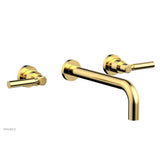 Phylrich - Basic Lever Wall Tub - Satin Gold