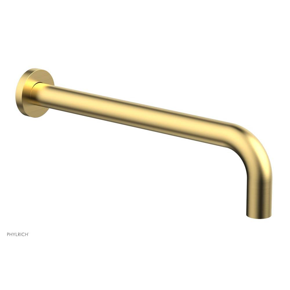Phylrich - Basic 12'' Wall Tub Spout - Burnished Gold