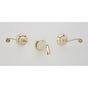 Phylrich - 3Ring Curved Handle - Satin Nickel with Satin Gold