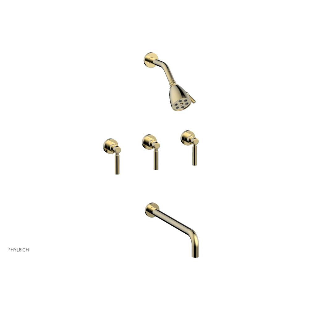 Phylrich - Basic Lever 3 Handle - Polished Brass Uncoated