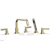 Phylrich - Basic Lever Deck Tub - Polished Brass Uncoated