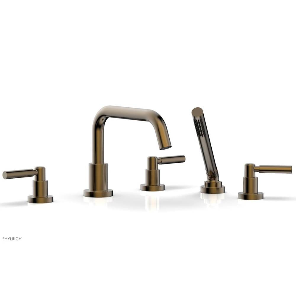 Phylrich - Basic Lever Deck Tub - Antique Brass