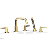Phylrich - Basic Lever Deck Tub - Satin Brass