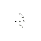 Phylrich - Basic Crs 3 Handle - Satin chrome