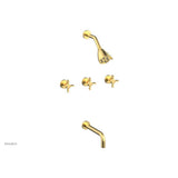 Phylrich - Basic Bld 3 Handle - Burnished Gold
