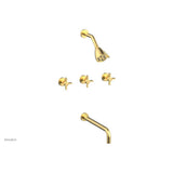 Phylrich - Basic Bld 3 Handle - Burnished Gold