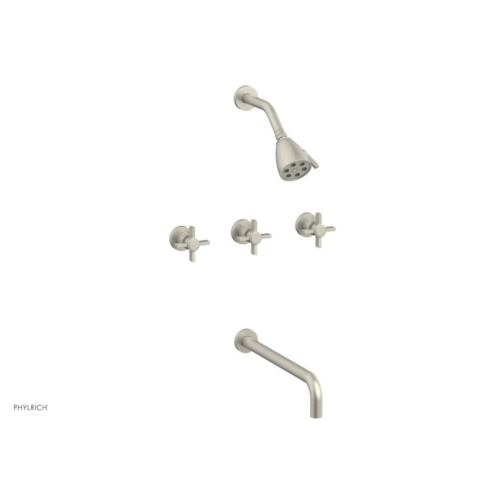 Phylrich - Basic Bld 3 Handle - Burnished Nickel
