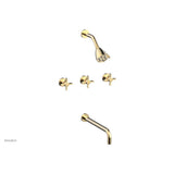 Phylrich - Basic Bld 3 Handle - Satin Brass