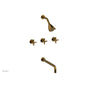 Phylrich - Basic Bld 3 Handle - French Brass