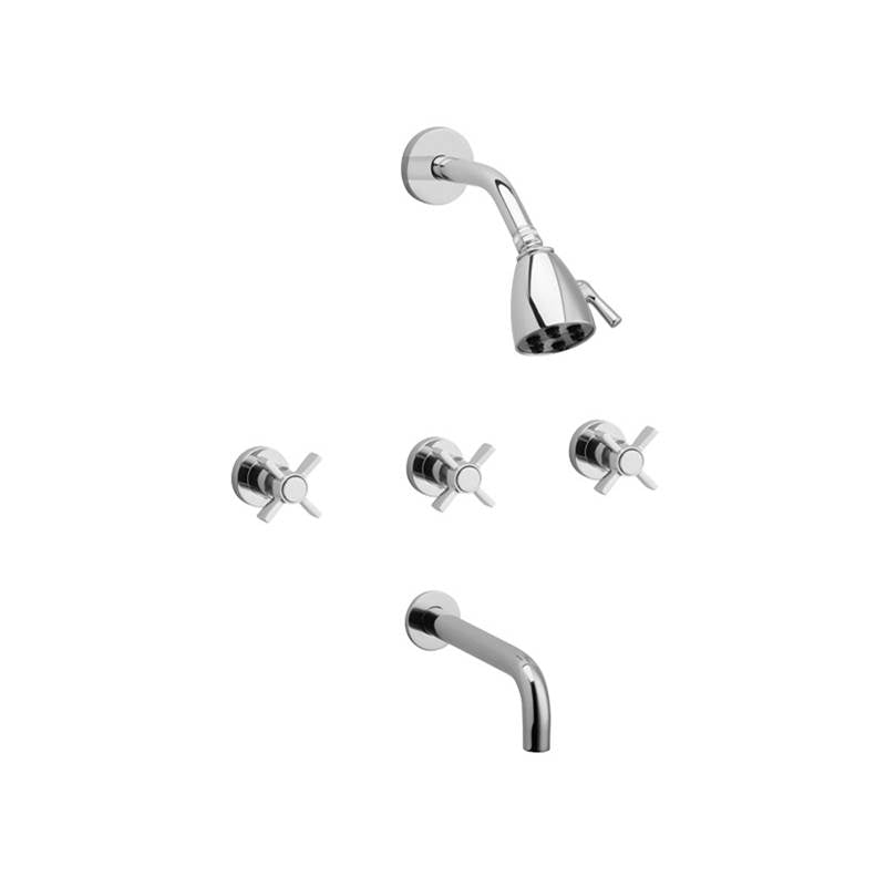 Phylrich - Basic Bld 3 Handle - Old English Brass