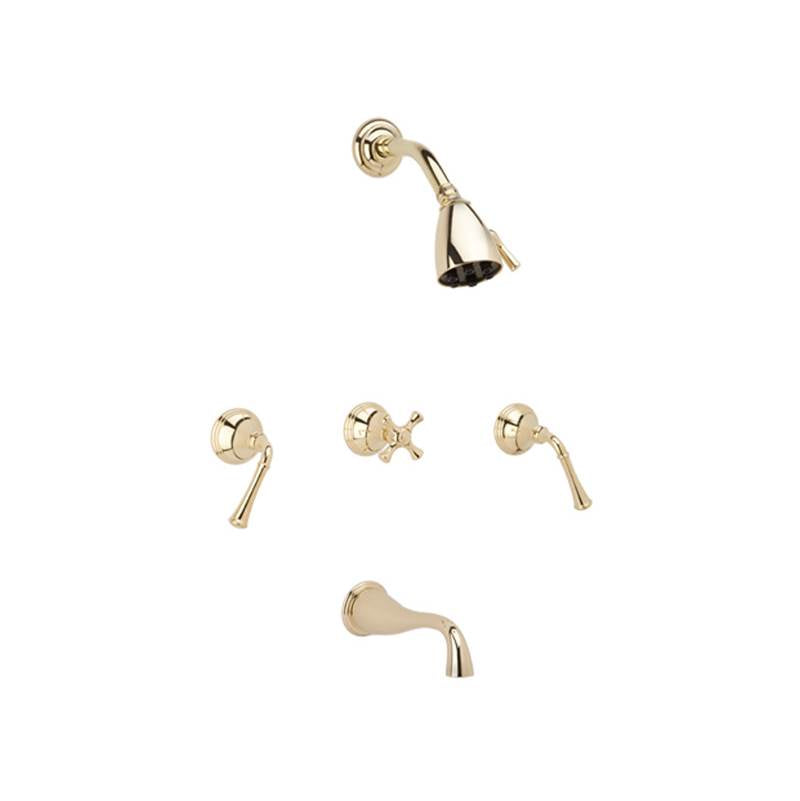 Phylrich - 3Ring Bent Lever 3 - Old English Brass