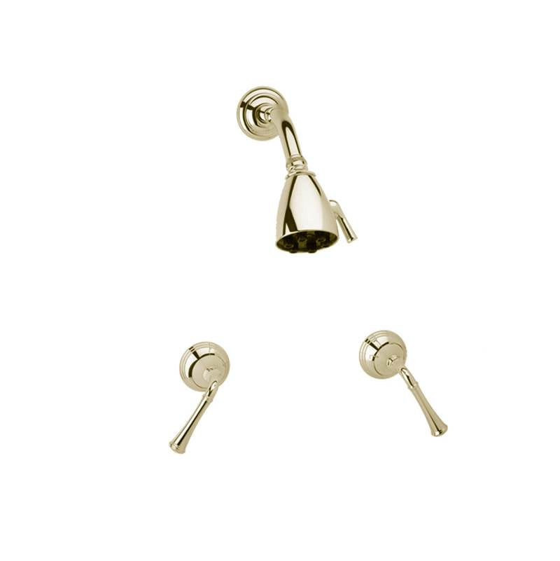Phylrich - 3Ring Bent Lever 2 - Old English Brass