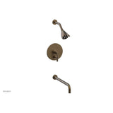 Phylrich - BASIC Pressure Balance Tub and Shower Set - 14'' Spout DPB2130-14 - Old English Brass