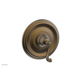 Phylrich - REVERE & SAVANNAH 1/2'' & 3/4'' Thermostatic Shower Trim, Curved Lever Handle DTH102 - Old English Brass