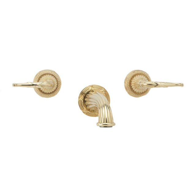 Phylrich - RIBBON & REED Wall Tub Set K1137 - Old English Brass