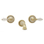 Phylrich - REGENT CUT CRYSTAL Wall Tub Set K1181 - Old English Brass