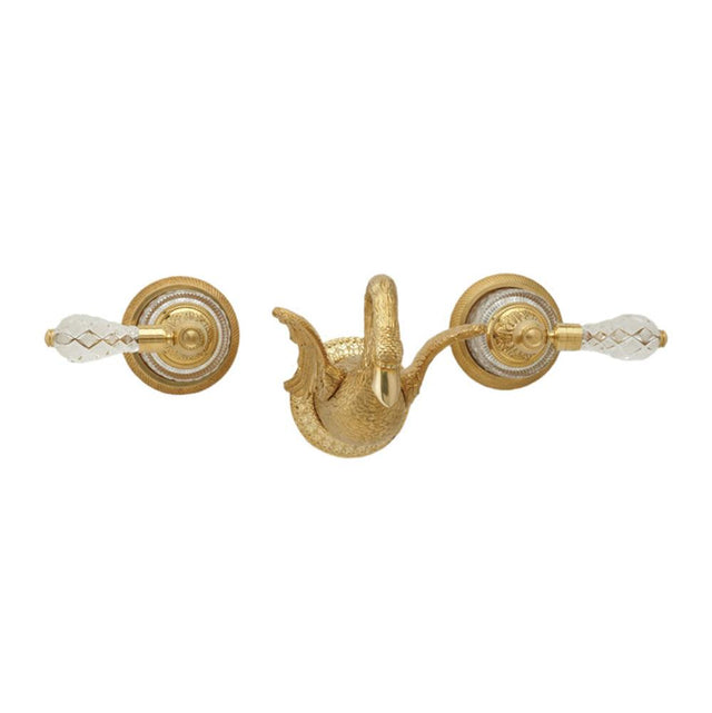 Phylrich - Wall Tub, Swan Cryst - Satin chrome