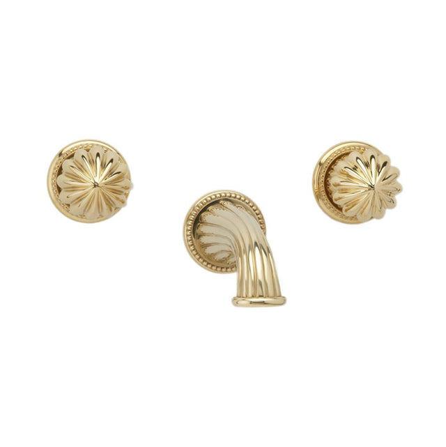 Phylrich - GEORGIAN & BARCELONA Wall Tub Set - Round Handles K1361 - Old English Brass