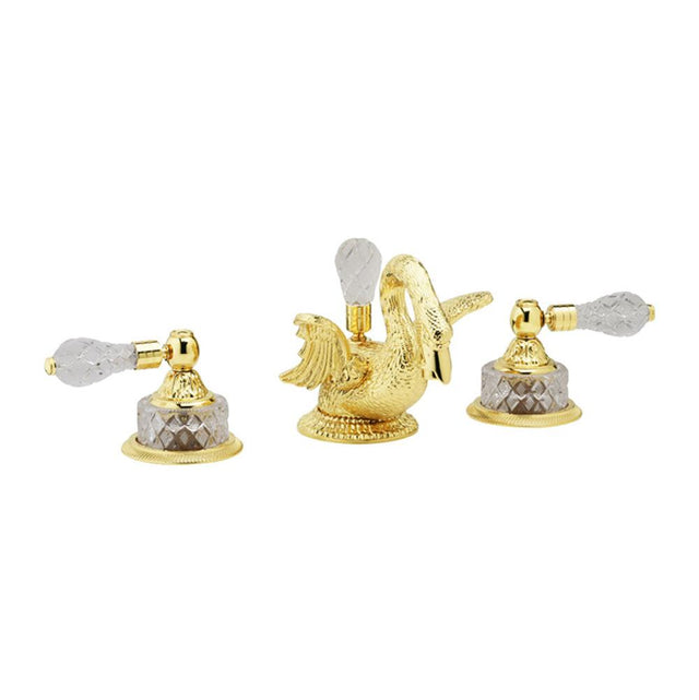 Phylrich - Lav, Swan Cut Cryst - Old English Brass