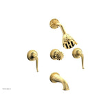 Phylrich - 3 Handle Tub/Shower, - Burnished Gold