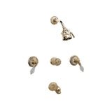 Phylrich - 3 Handle Tub/Shower, - Old English Brass