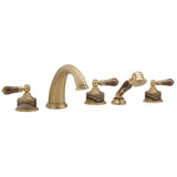 Phylrich - Deck Tub With Hand - Old English Brass