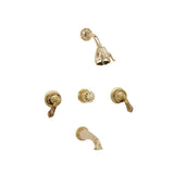 Phylrich - 3 Handle Tub/Shower, - Weathered Copper