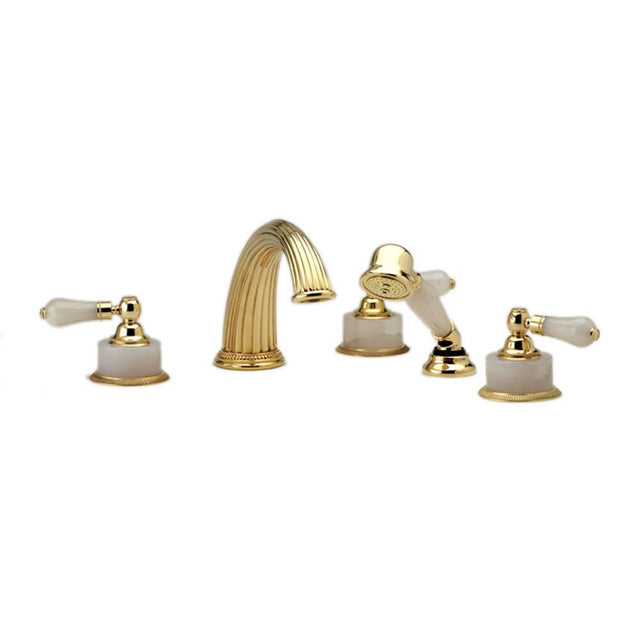 Phylrich - Deck Tub With Hand - Old English Brass