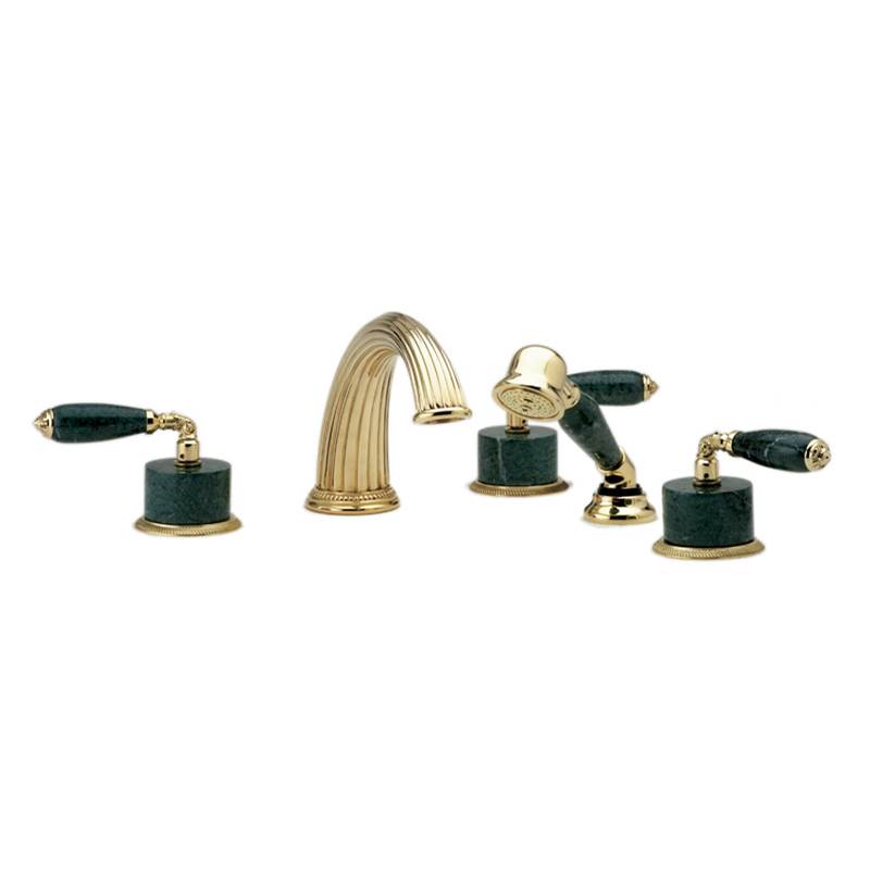 Phylrich - Deck Tub With Hand - Old English Brass