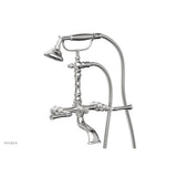 Phylrich - 3 Ring Straight Handle On Exposed Tub &   Shower Set. - Satin chrome