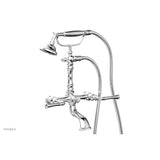 Phylrich - 3 Ring Straight Handle On Exposed Tub &   Shower Set. - Satin Brass
