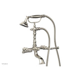 Phylrich - 3 Ring Straight Handle On Exposed Tub &   Shower Set. - Polished Nickel
