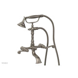 Phylrich - 3 Ring Curved Handle   On Exposed Tub And   Shower Set - Pewter