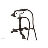 Phylrich - 3 Ring Curved Handle   On Exposed Tub And   Shower Set - Antique Bronze
