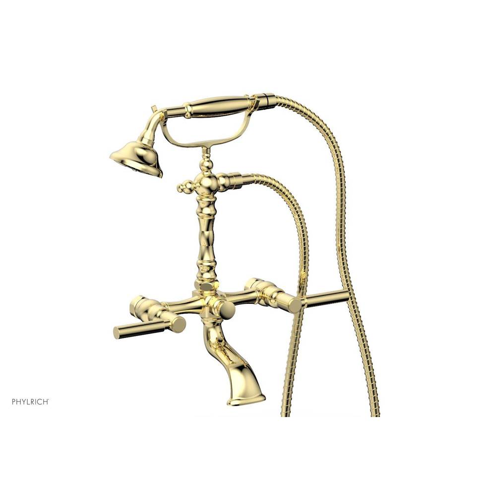 Phylrich - Basic Lever Handle   On Exposed Tub & Shwr  Set - Polished Brass