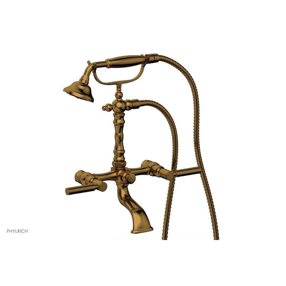 Phylrich - Basic Lever Handle   On Exposed Tub & Shwr  Set - French Brass